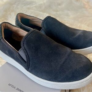 UGG Suede Slip-On Sneakers • Women’s 8 • New with Minor Flaw